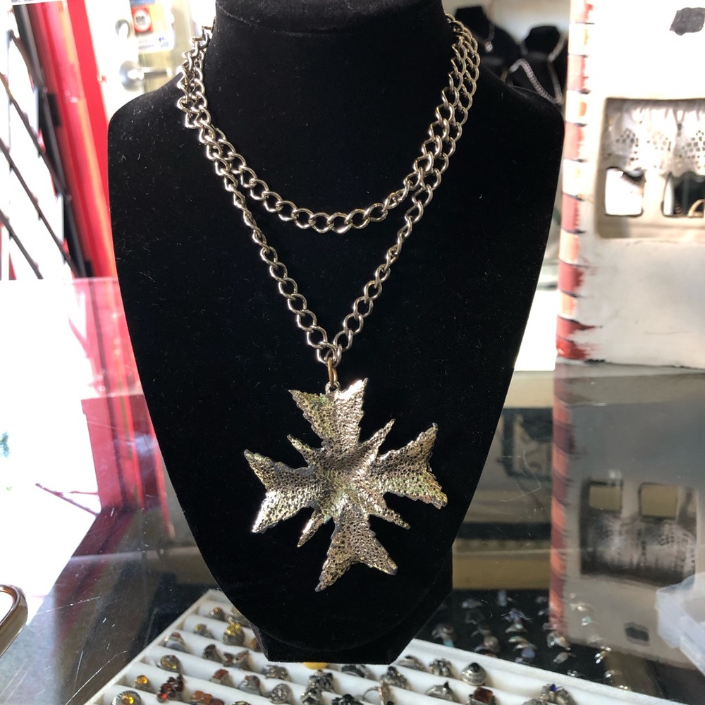 Chunk Silver Unique Necklace